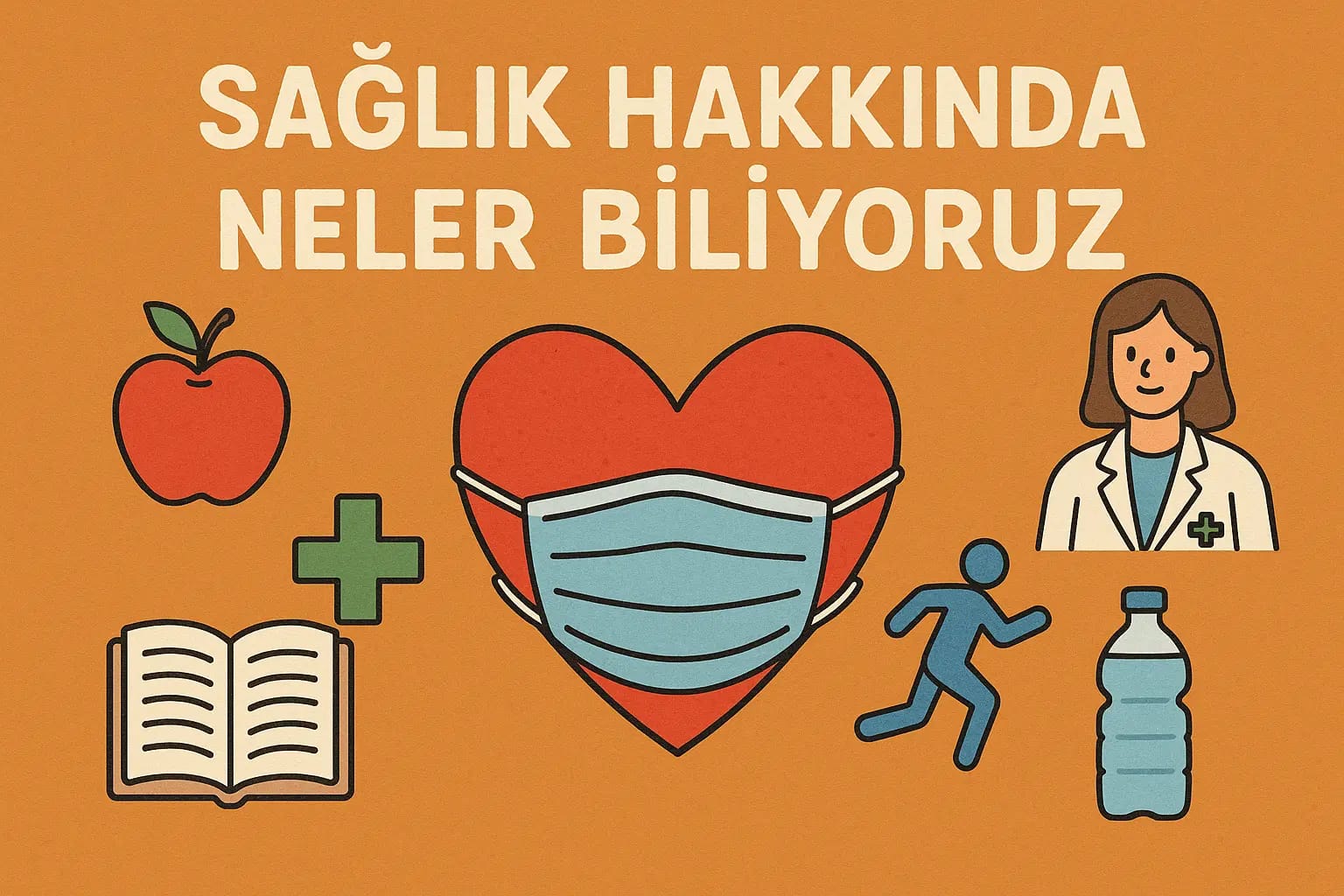 Sağlık hakkında bilmeniz gerekenler ve modern yaşamın sağlık risklerine karşı alınması gereken önlemlerle ilgili görsel.