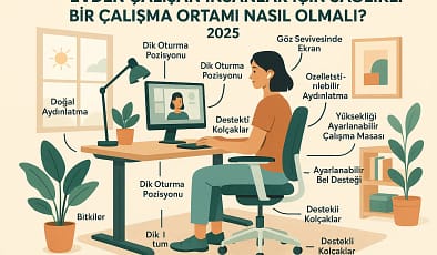 Evden Çalışan İnsanlar İçin Sağlıklı Bir Çalışma Ortamı Nasıl Olmalı? 2025