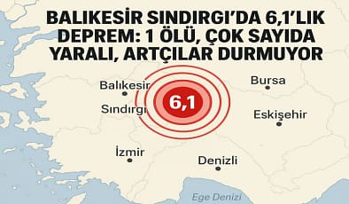 Balıkesir Sındırgı’da 6,1’lik Deprem : Can Kaybı, Yaralılar ve Artçı Deprem