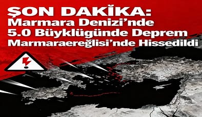 SON DAKİKA: Marmara Denizi’nde 5.0 Büyüklüğünde Deprem İstanbul Ve Çevre İllerde Hissedildi