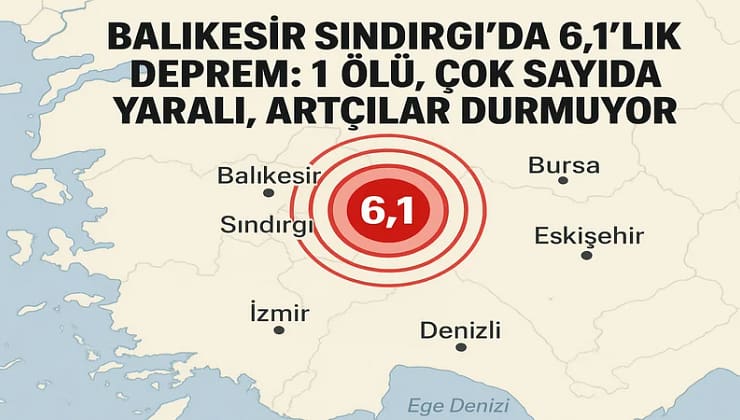Balıkesir Sındırgı’da 6,1’lik Deprem : Can Kaybı, Yaralılar ve Artçı Deprem