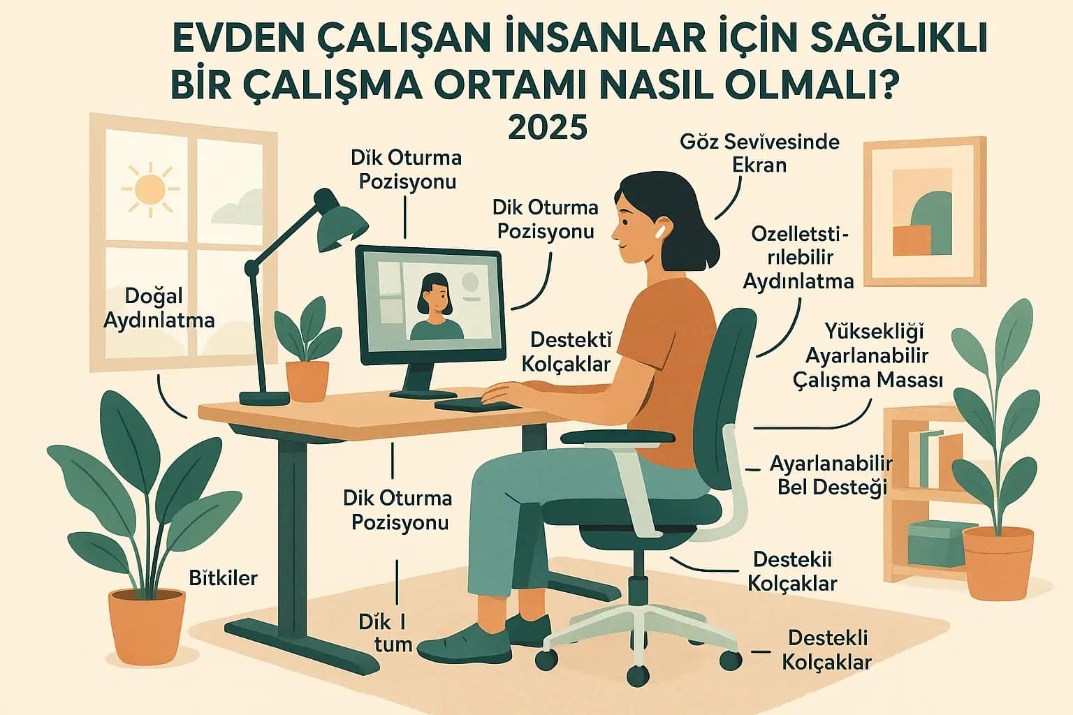 Evden Çalışan İnsanlar İçin Sağlıklı Bir Çalışma Ortamı Nasıl Olmalı? 2025