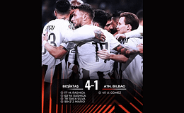 Beşiktaş, Athletic Bilbao’yu 4-1 Lik Skorlar Farklı  Mağlup Etti
