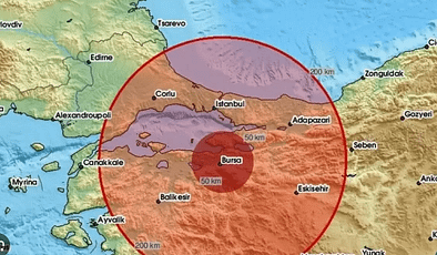 SON DAKİKA :  BURSA’DA DEPREM OLDU..