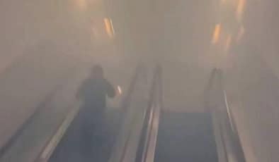 Üsküdar’daki Akasya AVM’de Yangın Paniği