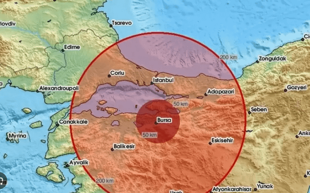 SON DAKİKA :  BURSA’DA DEPREM OLDU..
