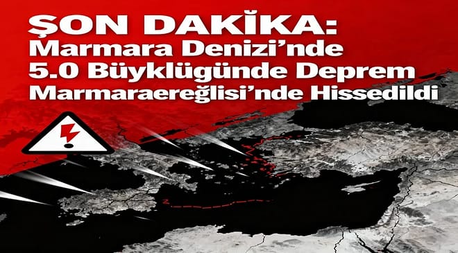 SON DAKİKA: Marmara Denizi’nde 5.0 Büyüklüğünde Deprem İstanbul Ve Çevre İllerde Hissedildi