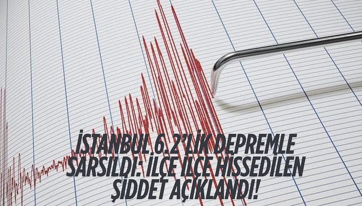 İstanbul 6.2’lik Depremle Sarsıldı: İlçe İlçe Hissedilen Şiddet Açıklandı!
