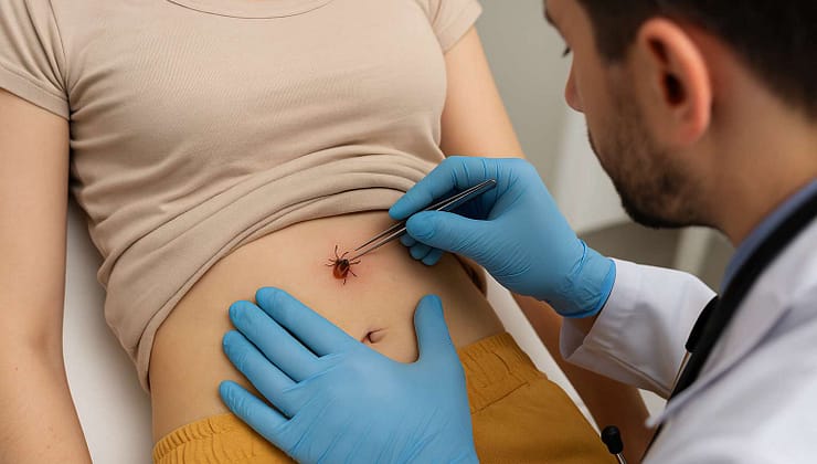 Halsizlik Şikayetiyle Gitti, Karnından Kene Çıktı!